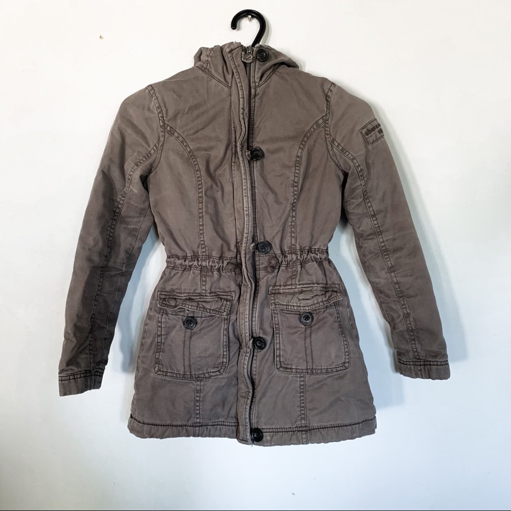 A&F • Sherpa Lined Military Style Jacket